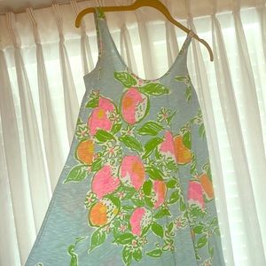 Lily Pulitzer cotton summer dress lemon tree print